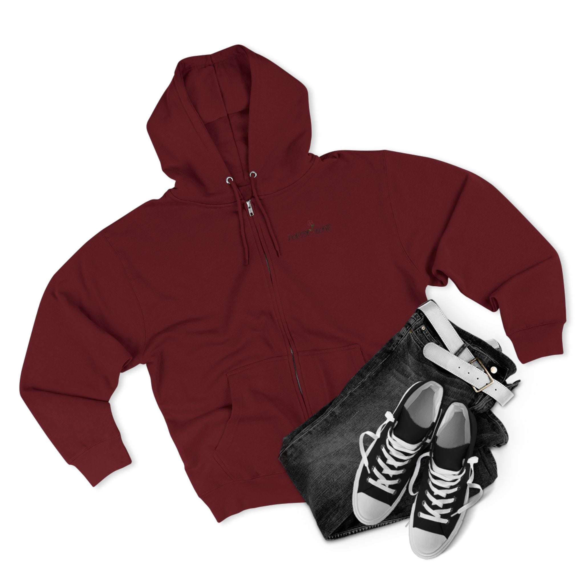 Poetic Love Zip Hoodie