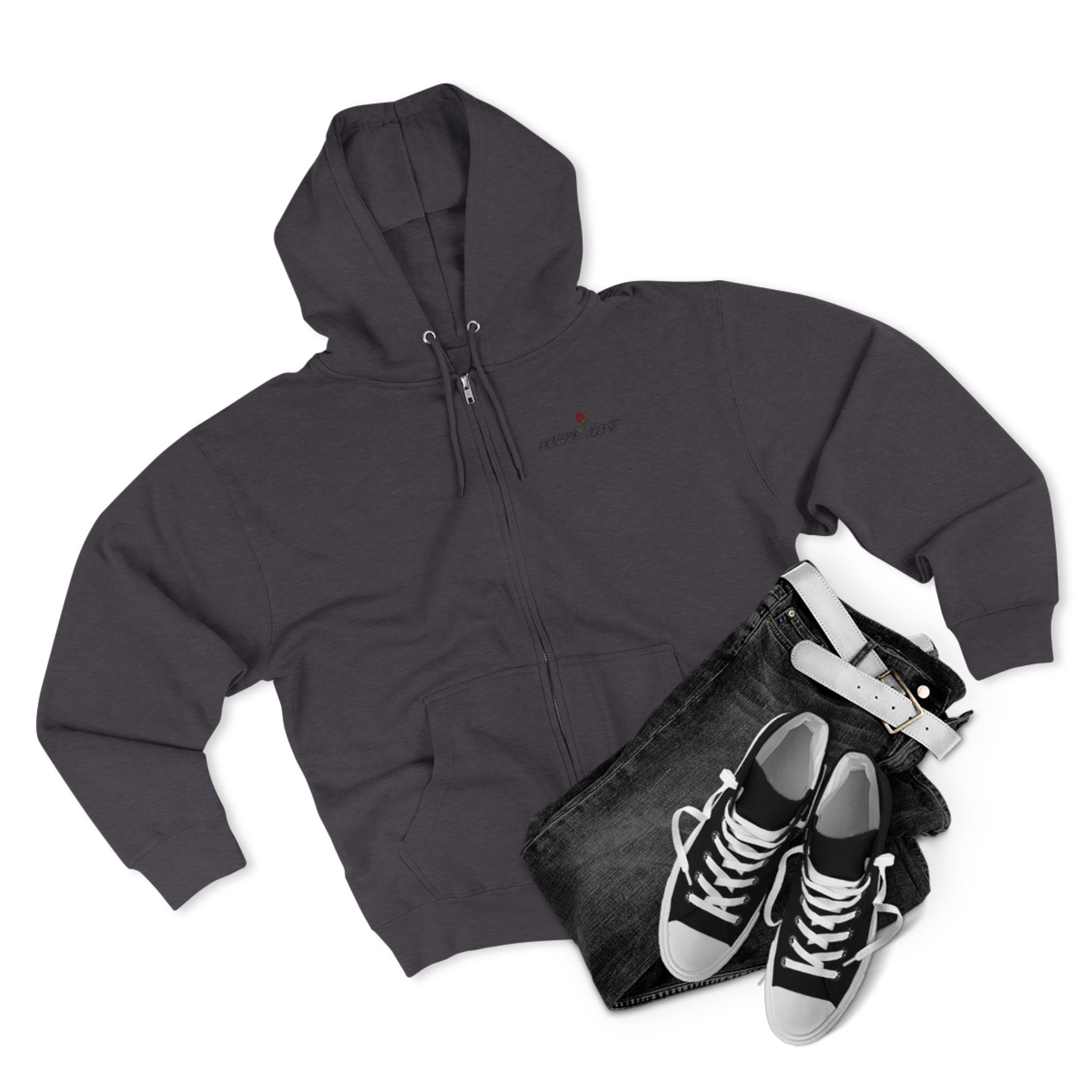 Poetic Love Zip Hoodie