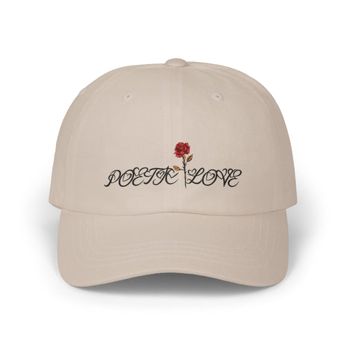 Dad Cap — 'Poetic Love' Rose Embroidered Baseball Hat