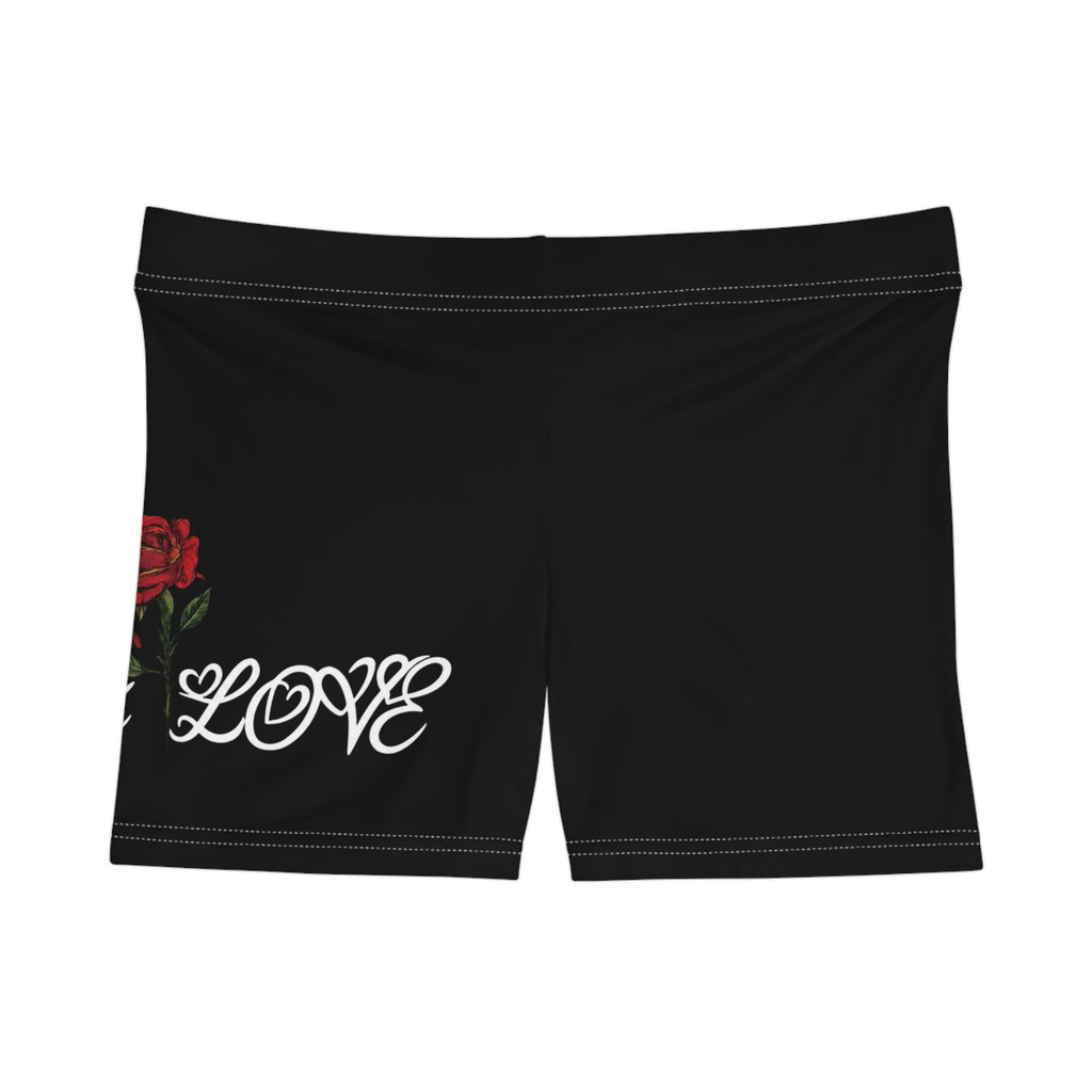Poetic love women's shorts