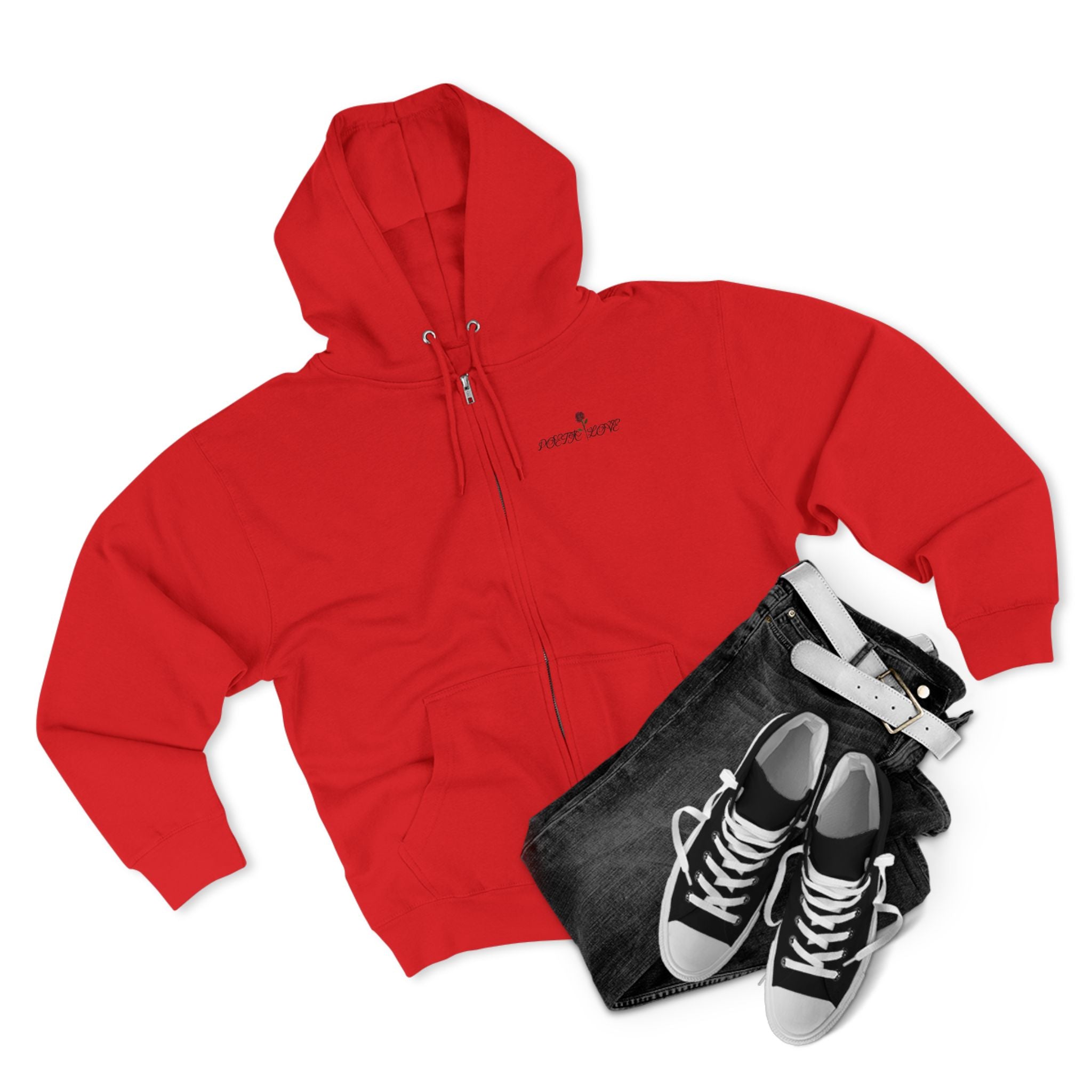 Poetic Love Zip Hoodie