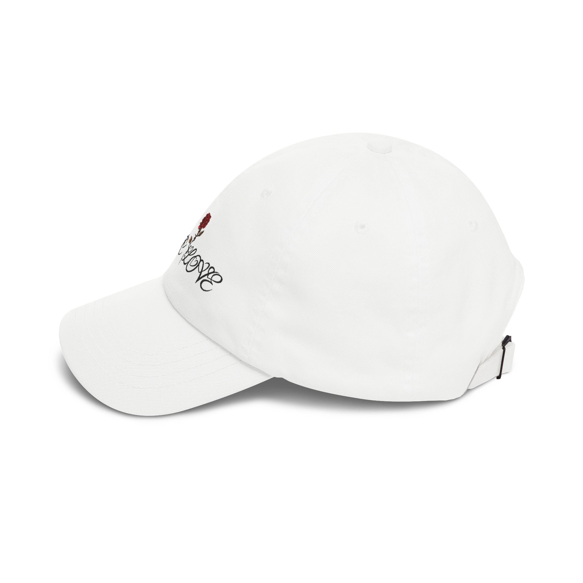 Dad Cap — 'Poetic Love' Rose Embroidered Baseball Hat