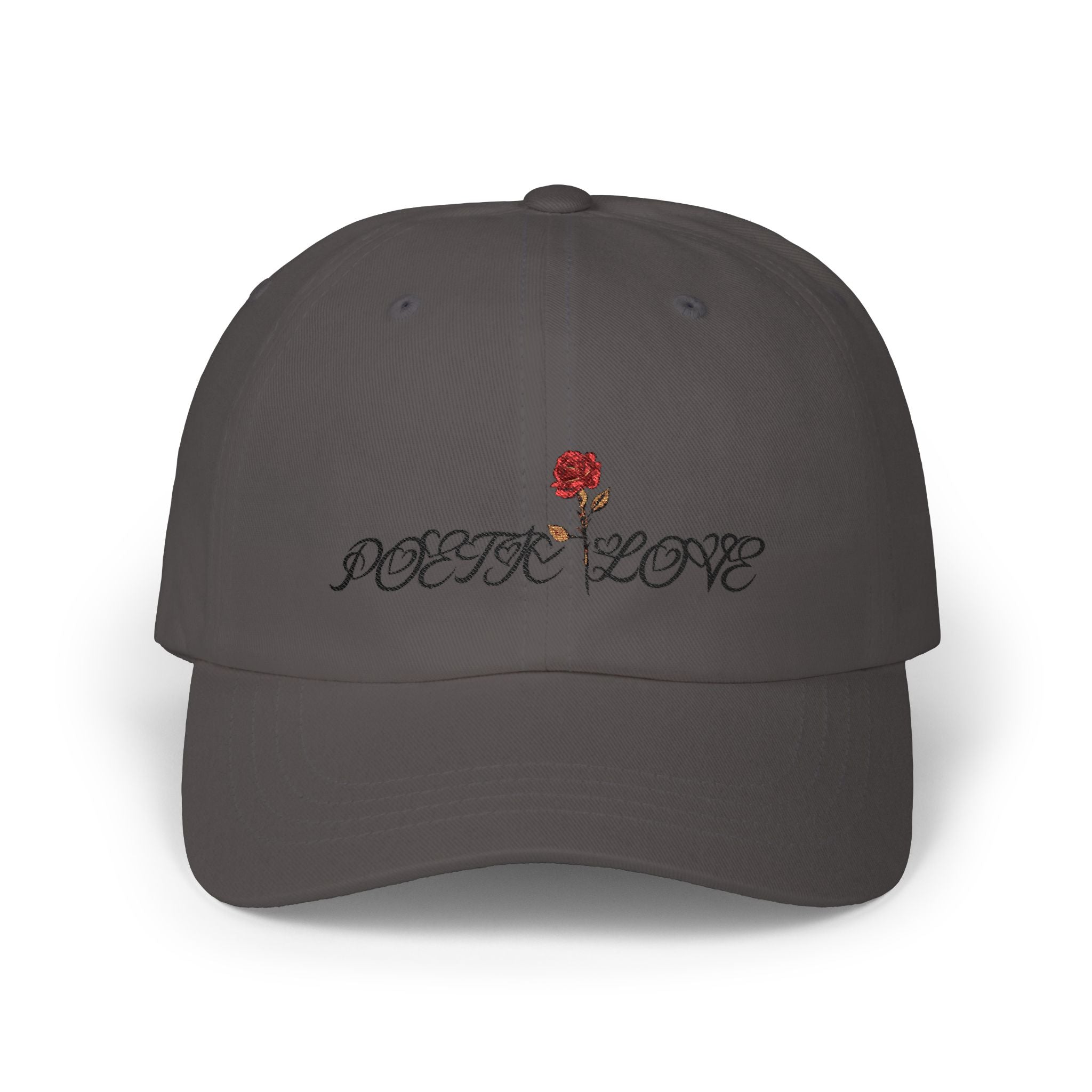 Dad Cap — 'Poetic Love' Rose Embroidered Baseball Hat
