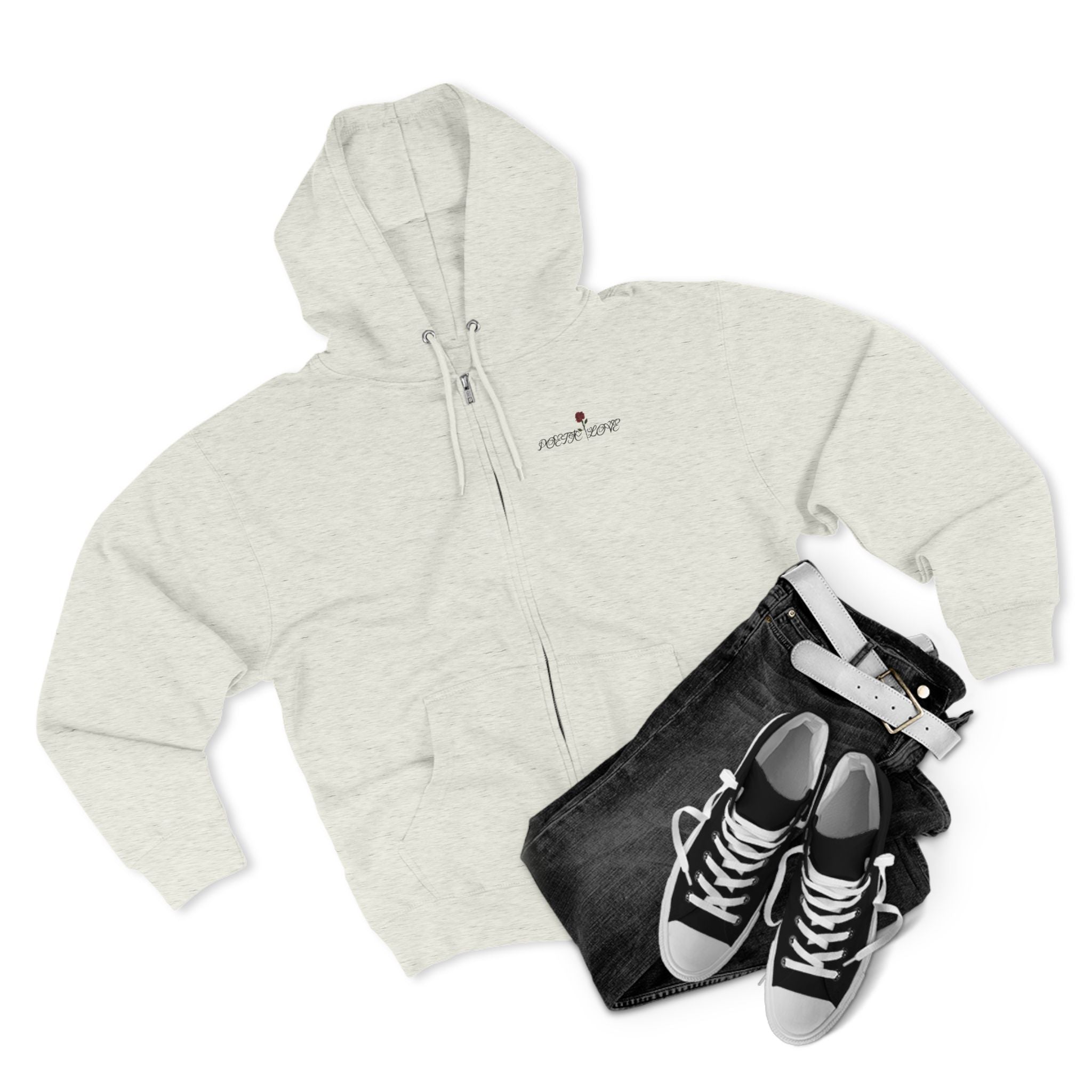 Poetic Love Zip Hoodie