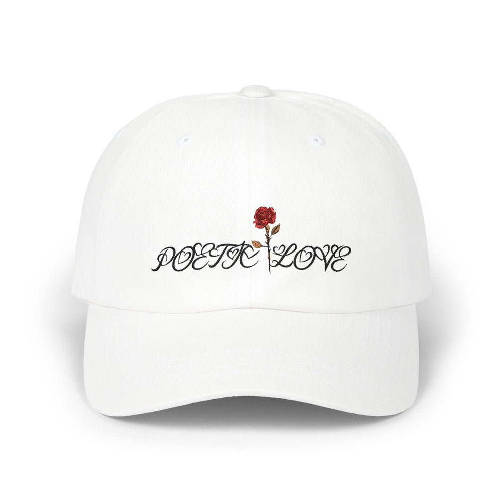 Dad Cap — 'Poetic Love' Rose Embroidered Baseball Hat