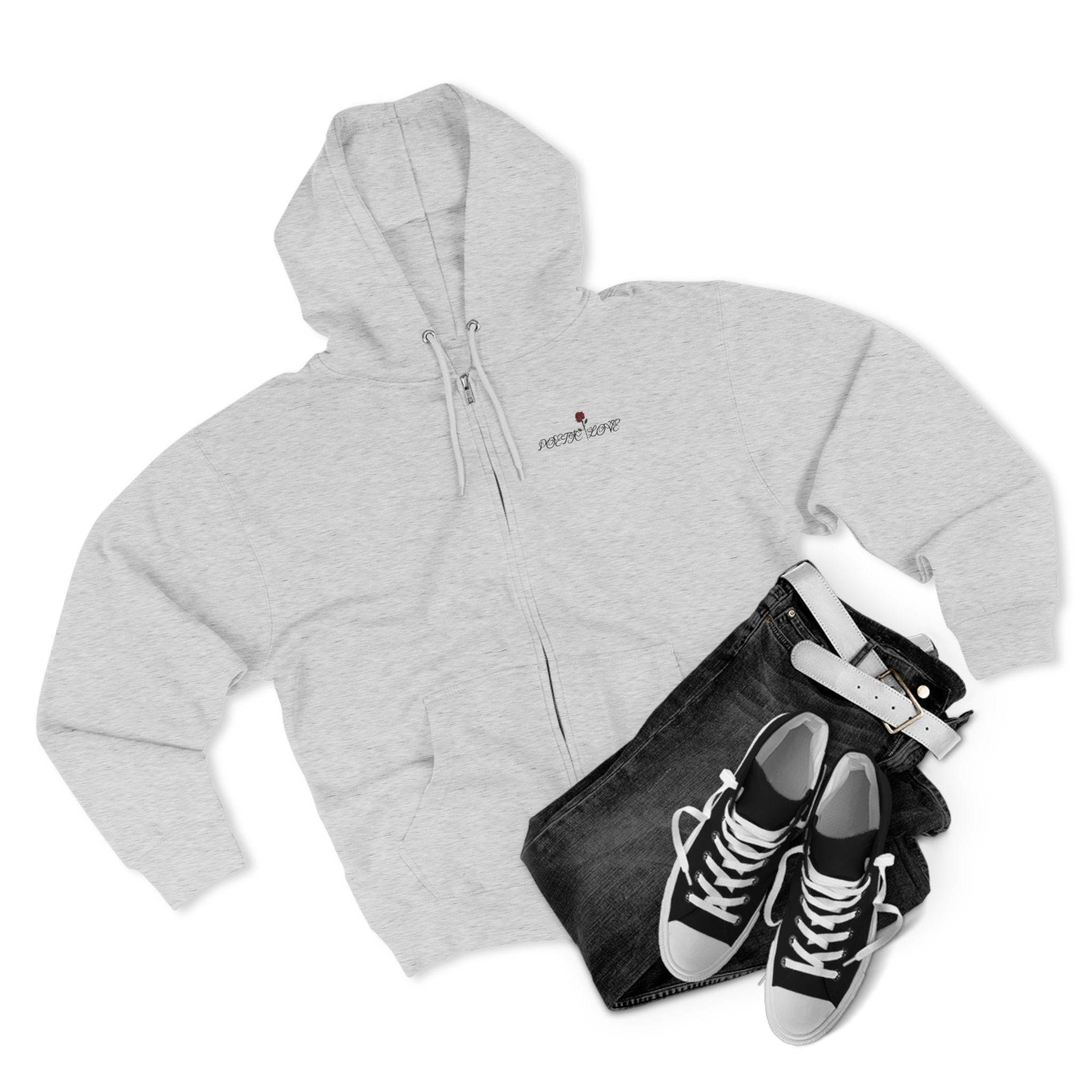 Poetic Love Zip Hoodie