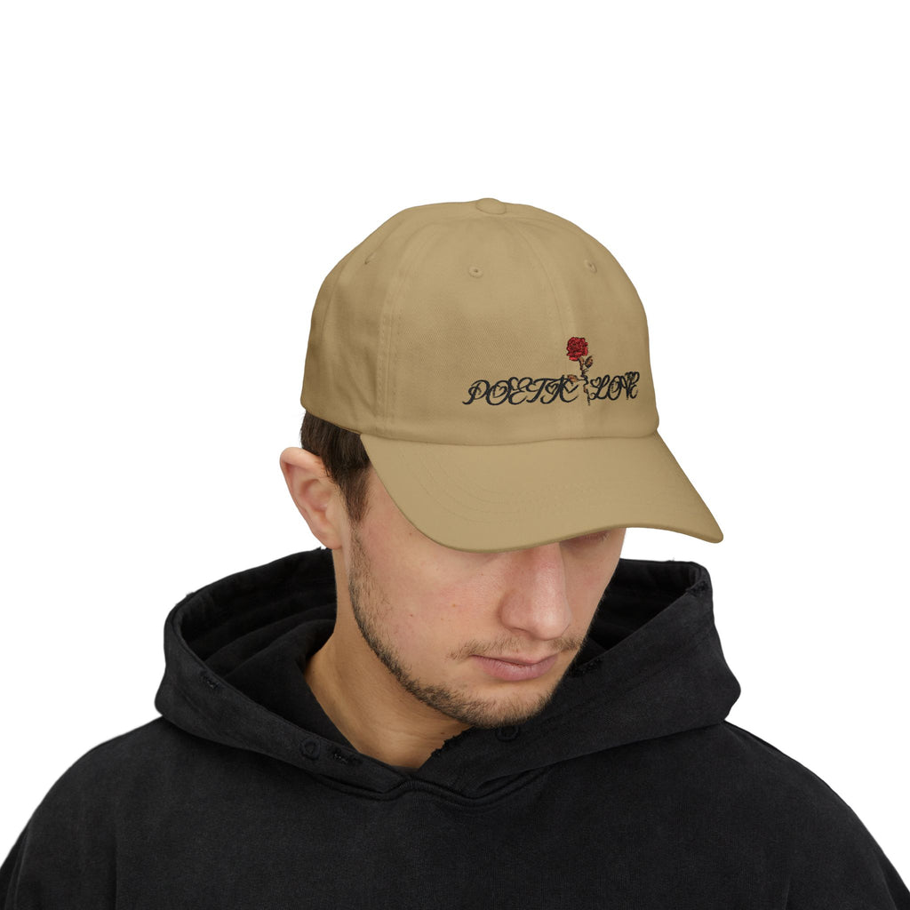 Dad Cap — 'Poetic Love' Rose Embroidered Baseball Hat