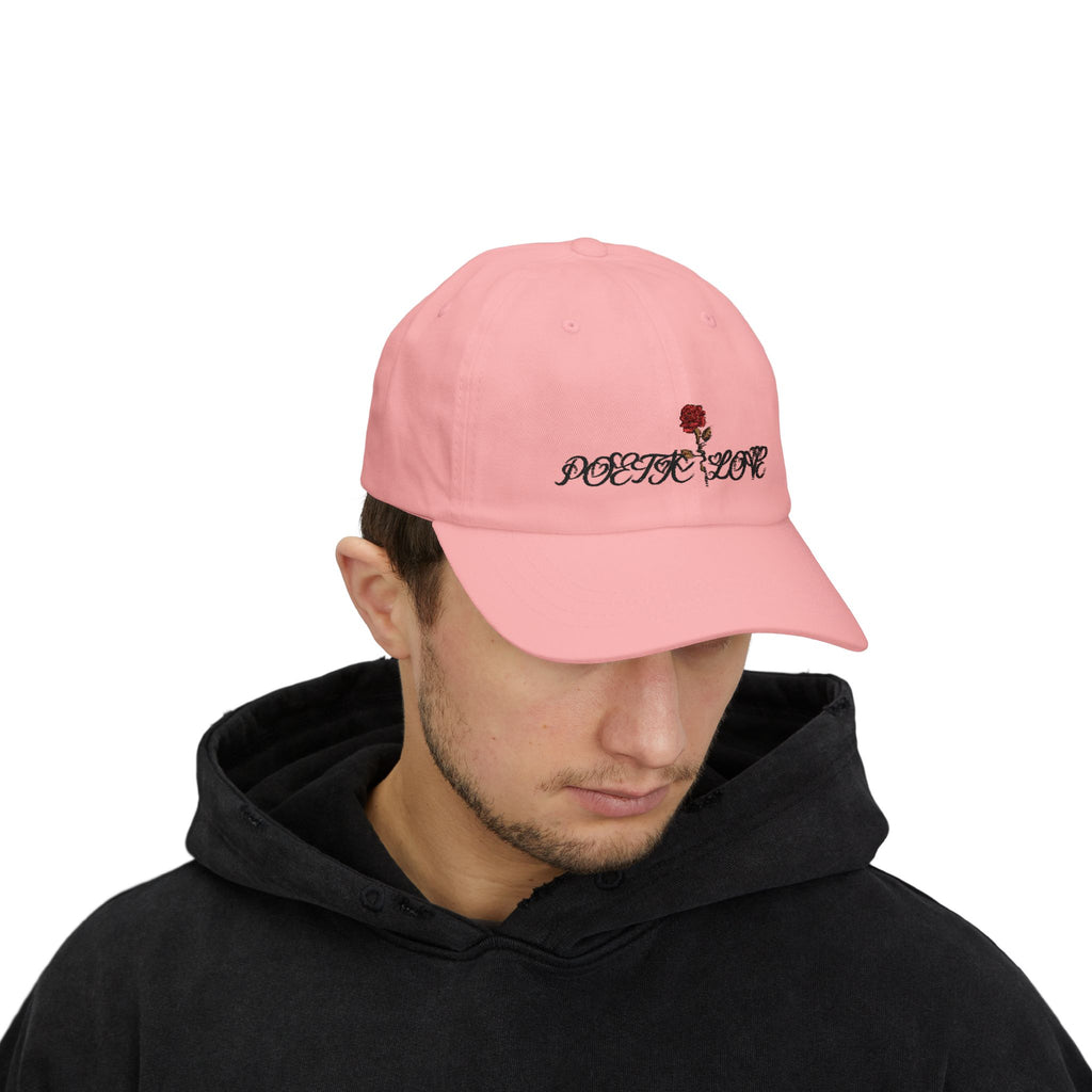 Dad Cap — 'Poetic Love' Rose Embroidered Baseball Hat