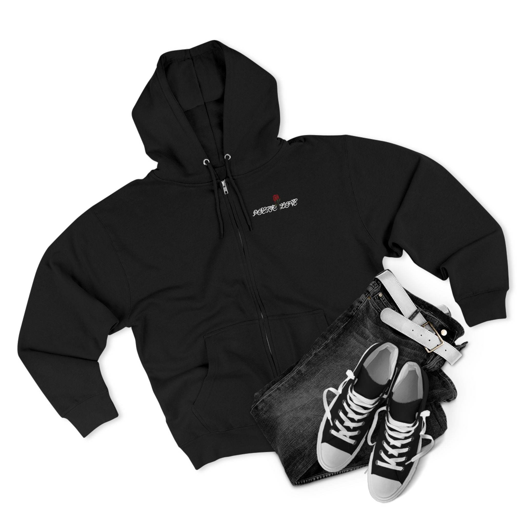Poetic Love Zip Hoodie