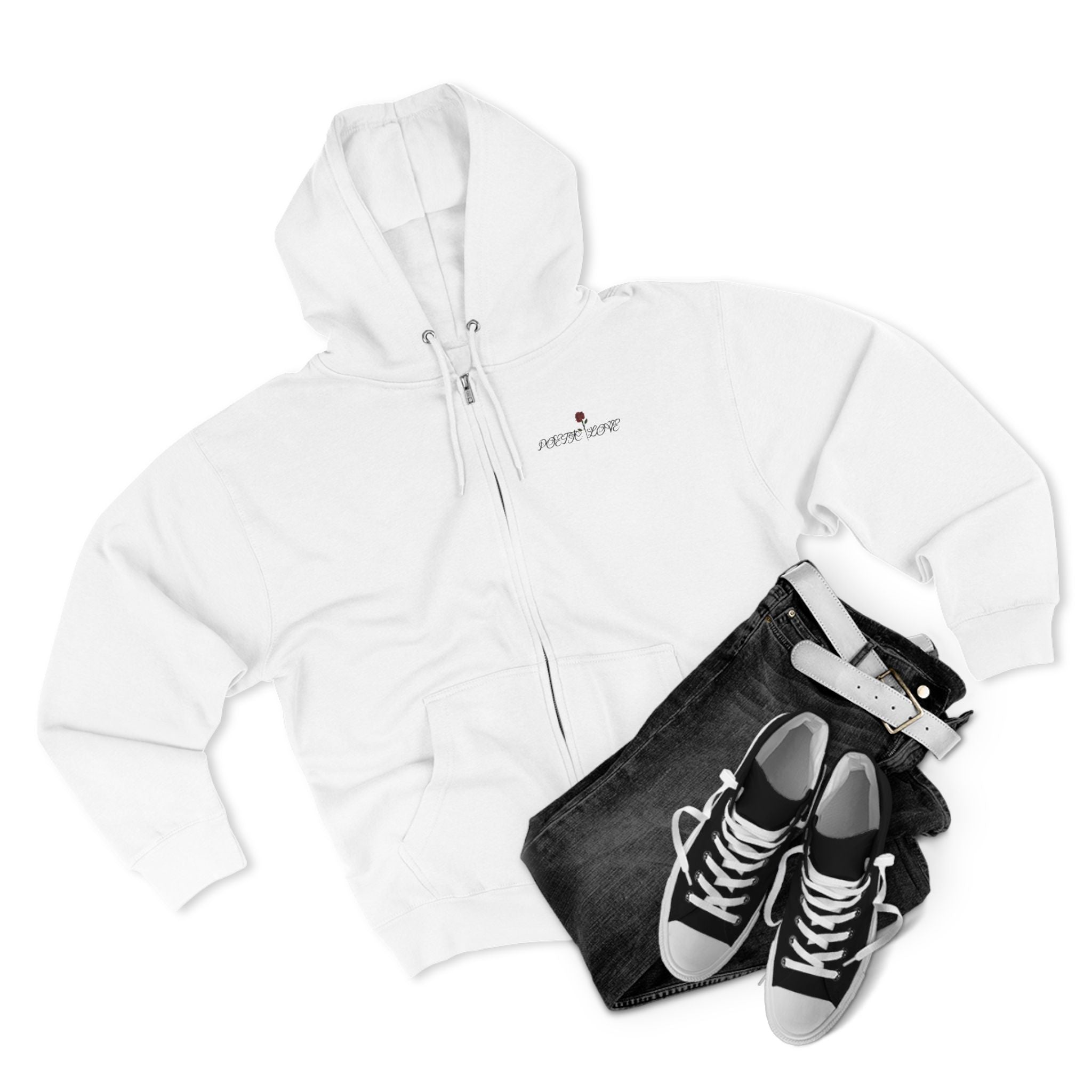Poetic Love Zip Hoodie