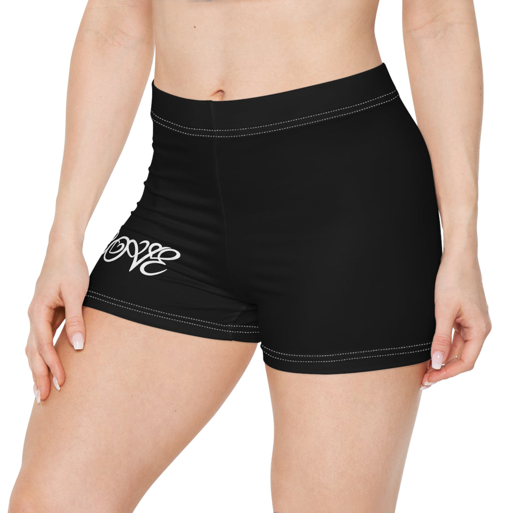Poetic love women's shorts