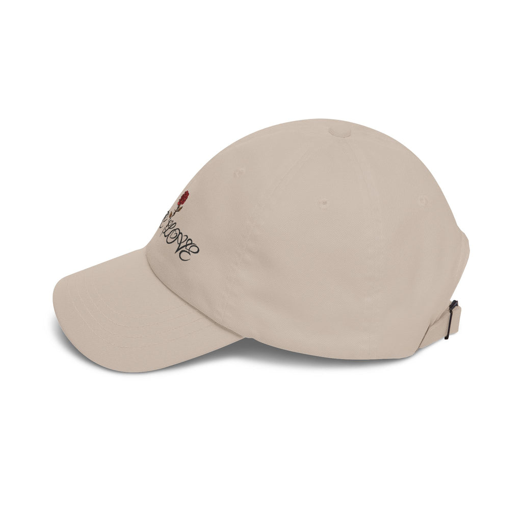 Dad Cap — 'Poetic Love' Rose Embroidered Baseball Hat